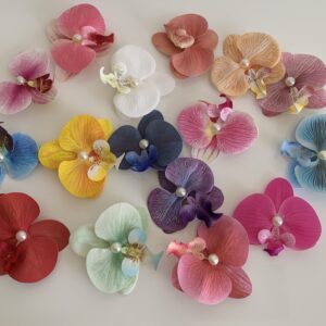 Barette orchidée 🌸